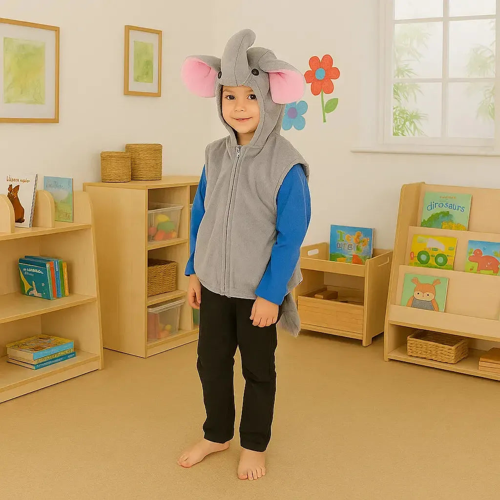 Elephant Zip Top Fancy Dress-Elephant Zip Top Fancy Dress