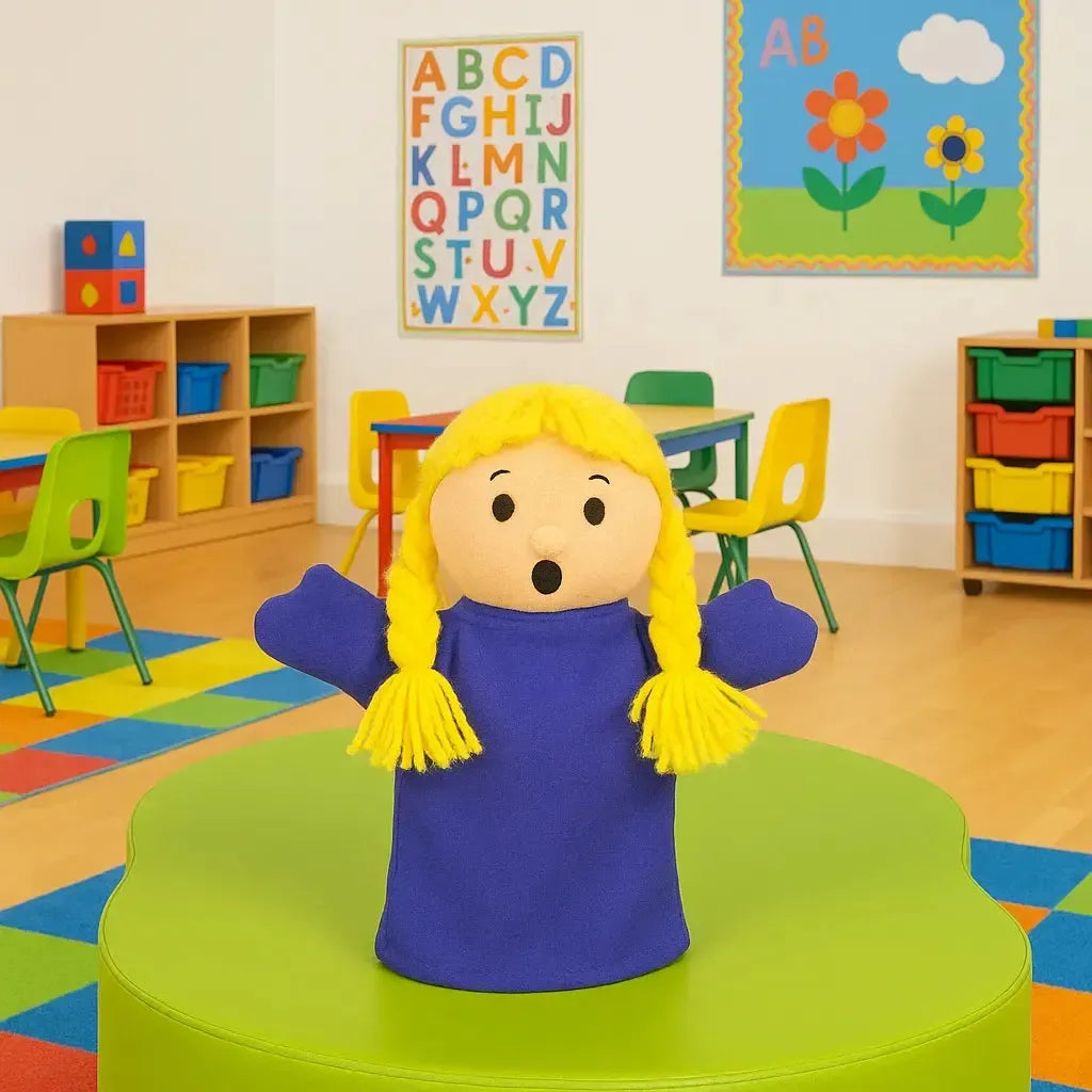 Emotions Hand Puppets Pack of 6-Emotions Hand Puppets Pack of 6