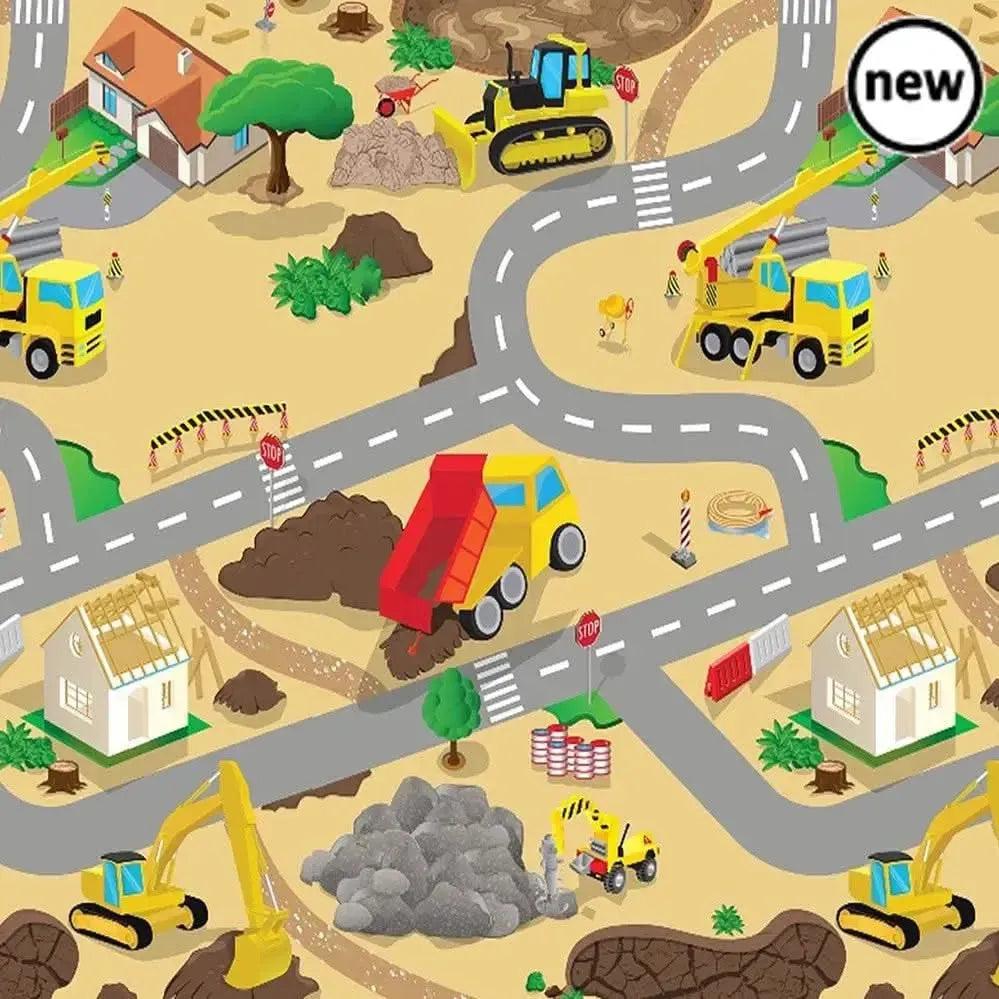 Extra Large Play Mats: Zoo, Farm, City, & Construction (Set of 4)-Extra Large Play Mats: Zoo, Farm, City, & Construction (Set of 4)