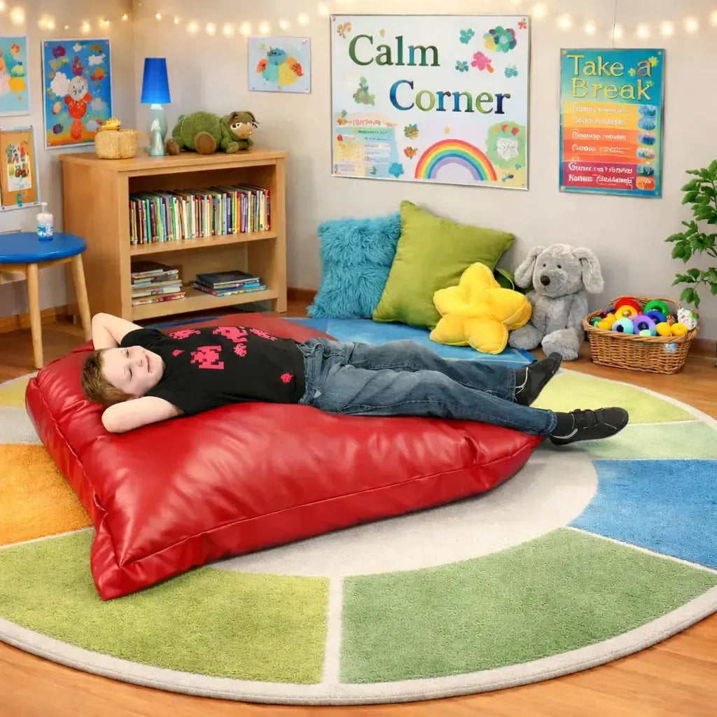 Faux Leather Beanbag Sensory Cushion-Faux Leather Beanbag Sensory Cushion