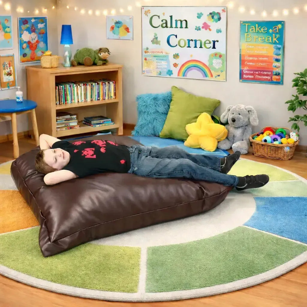 Faux Leather Beanbag Sensory Cushion-Faux Leather Beanbag Sensory Cushion