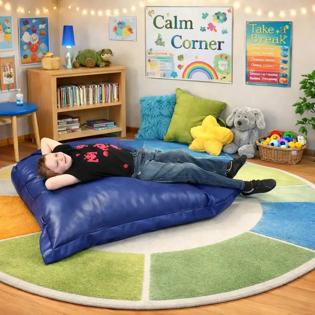 Faux Leather Beanbag Sensory Cushion-Faux Leather Beanbag Sensory Cushion