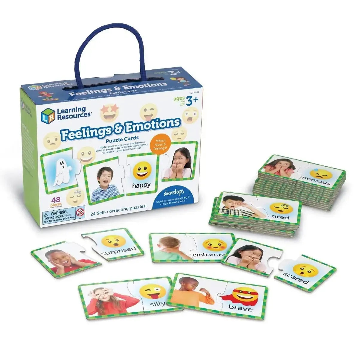 Feelings & Emotions Puzzle Cards-Feelings & Emotions Puzzle Cards