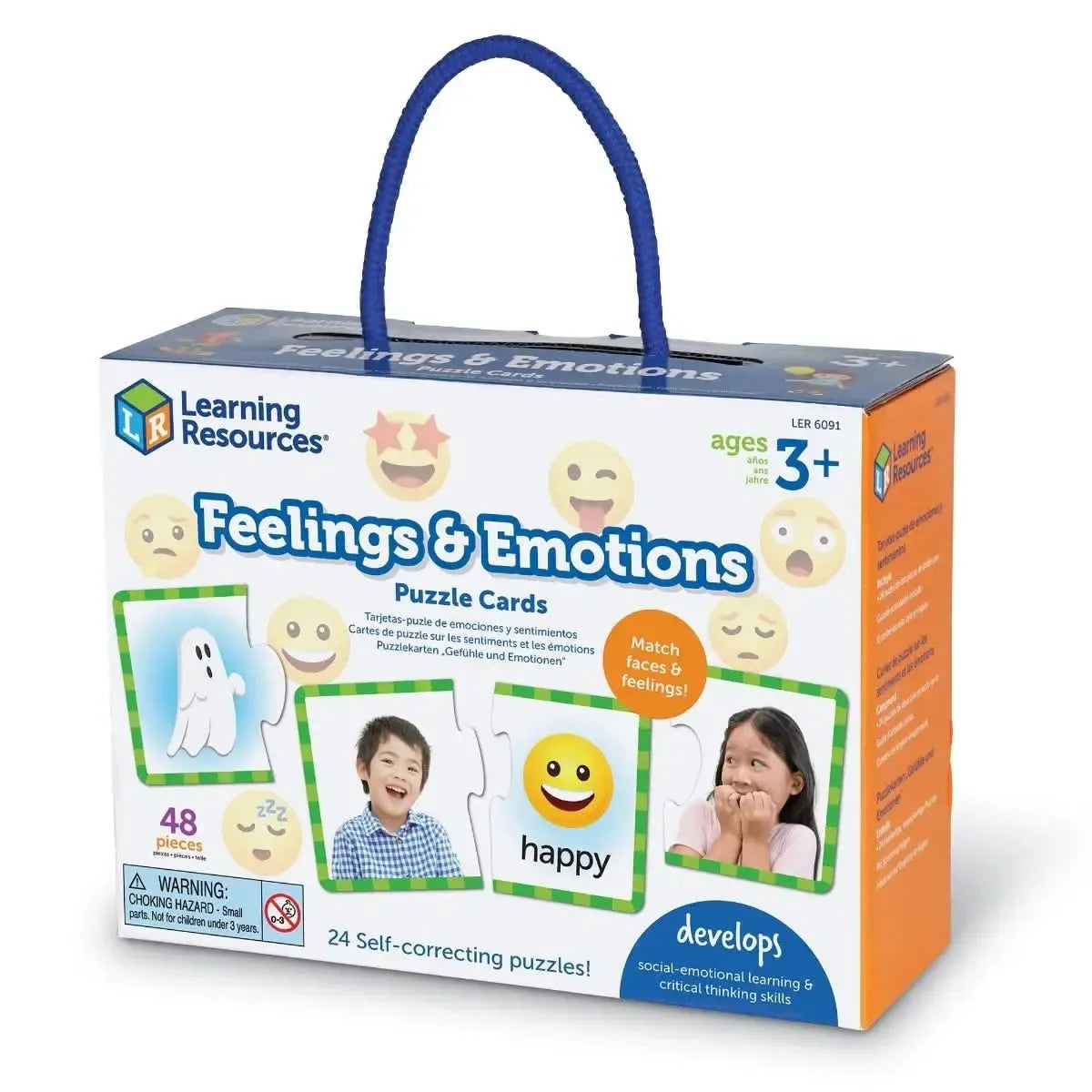 Feelings & Emotions Puzzle Cards-Feelings & Emotions Puzzle Cards