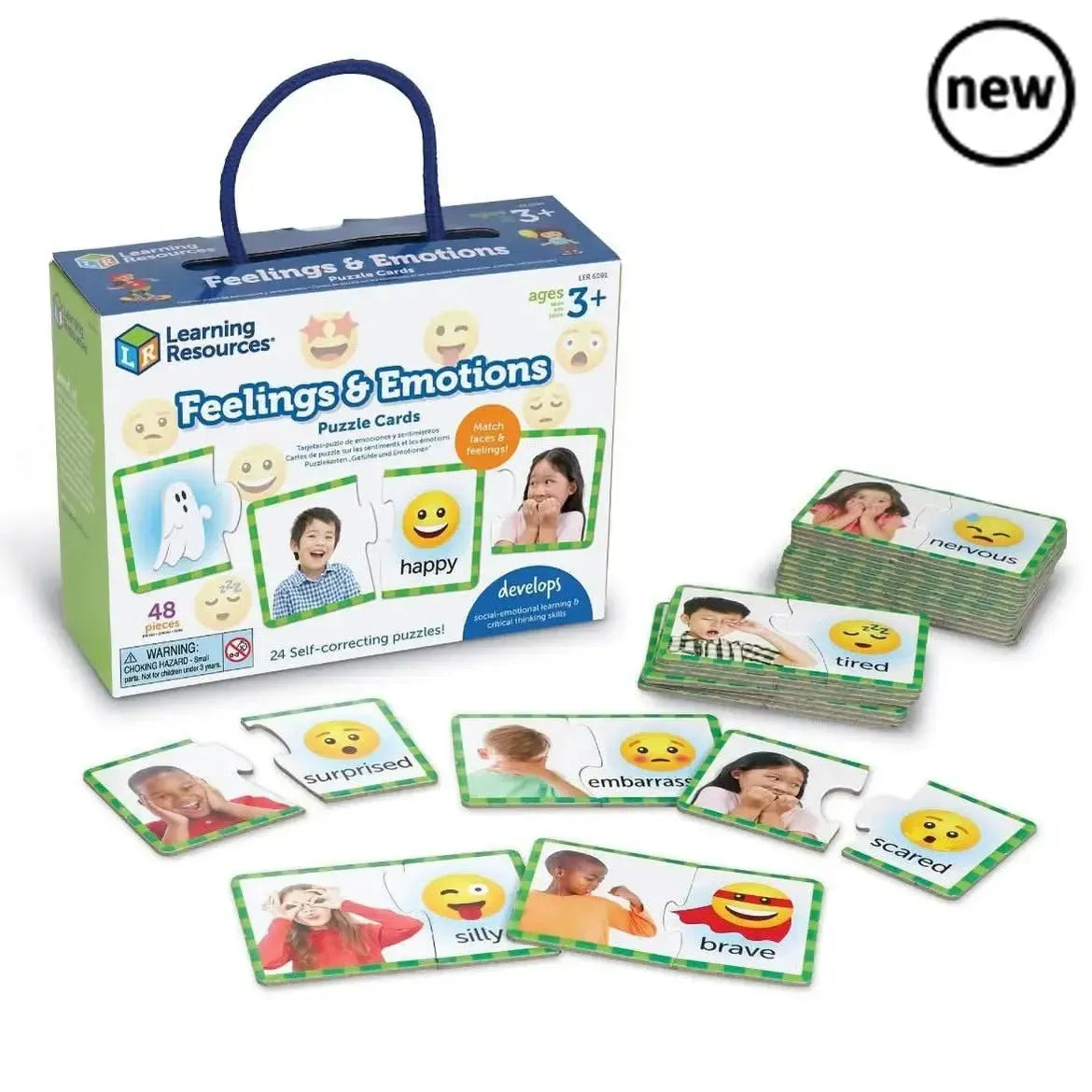 Feelings & Emotions Puzzle Cards-Feelings & Emotions Puzzle Cards
