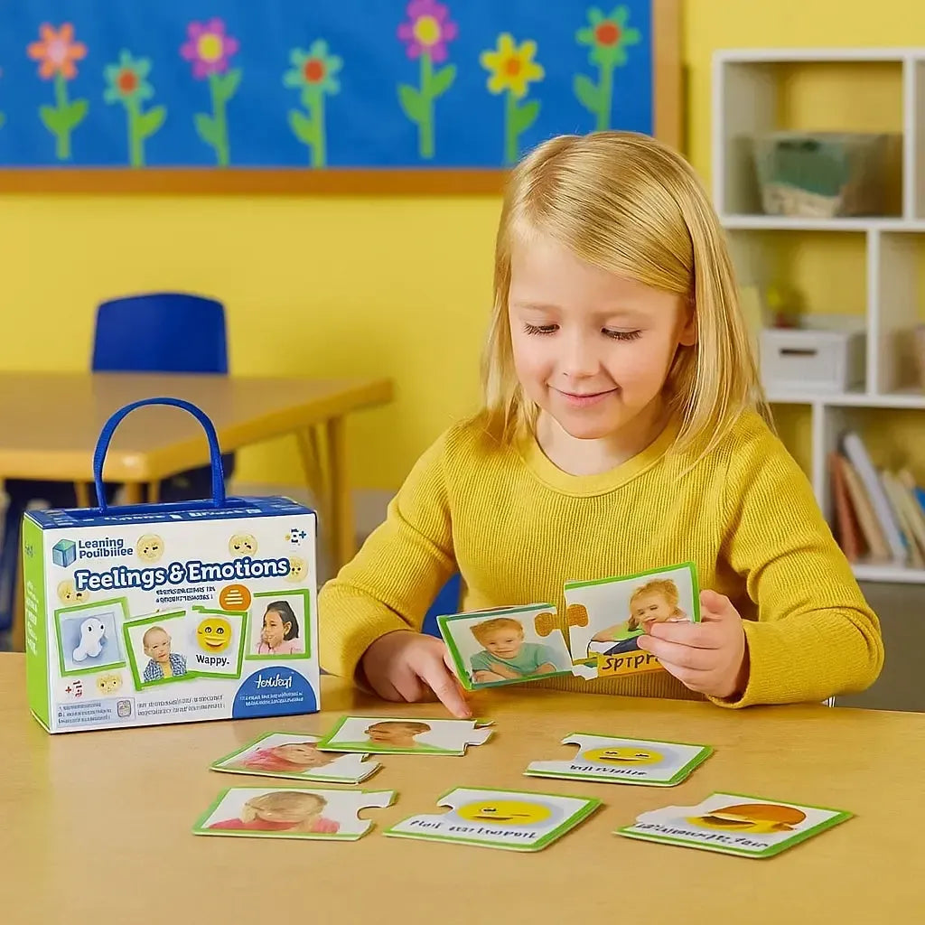 Feelings & Emotions Puzzle Cards-Feelings & Emotions Puzzle Cards