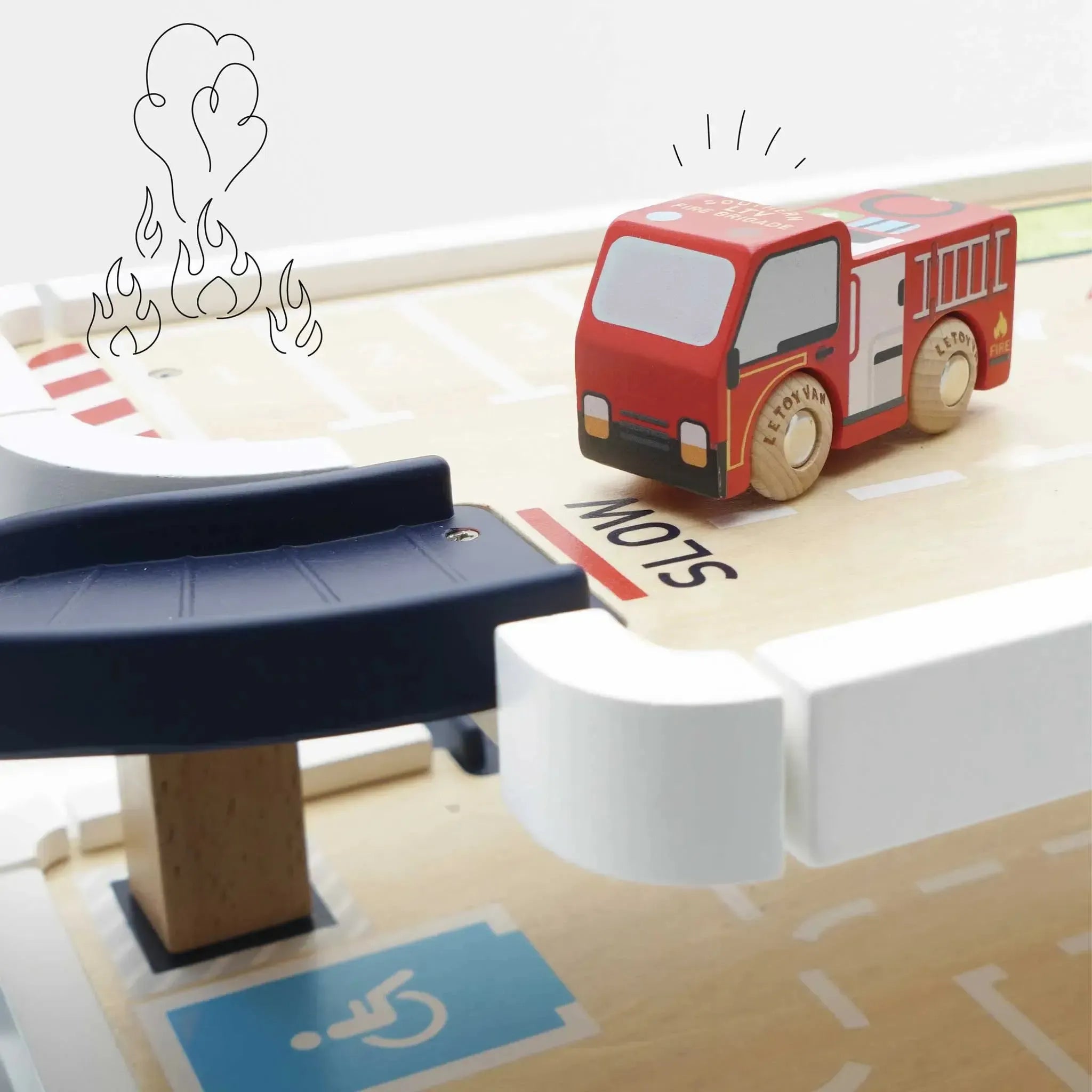 Fire & Rescue Wooden Garage-Fire & Rescue Wooden Garage