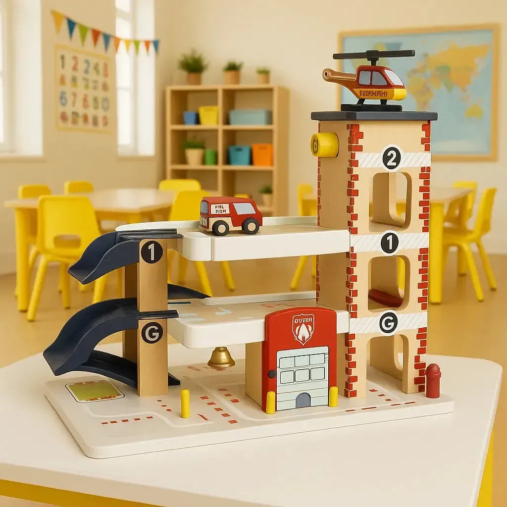 Fire & Rescue Wooden Garage-Fire & Rescue Wooden Garage