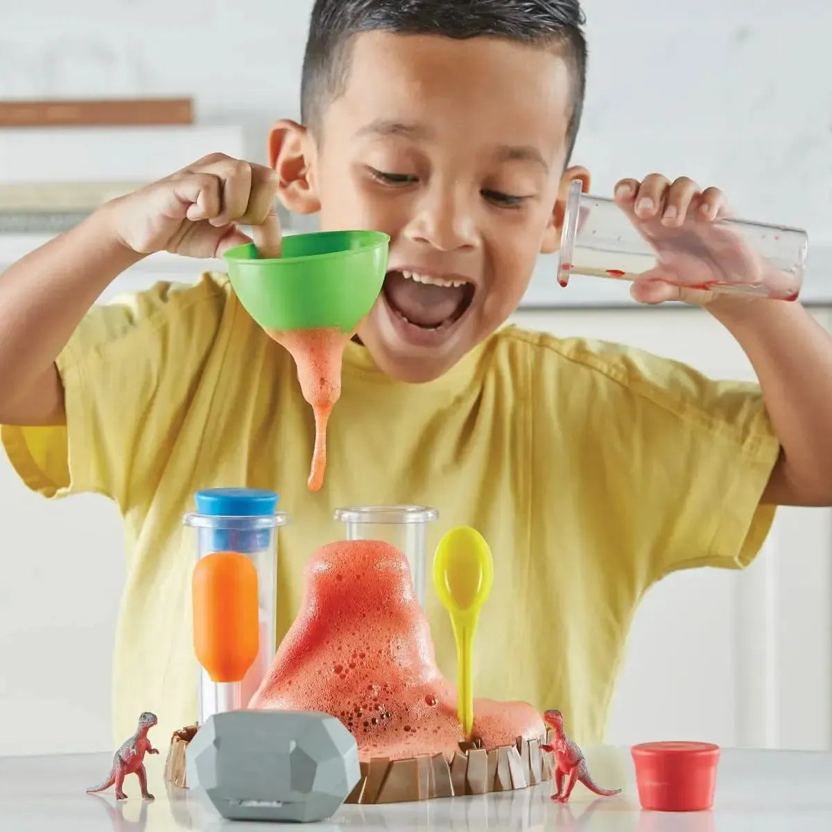 Fizzy Volcano Preschool Science Lab-Fizzy Volcano Preschool Science Lab