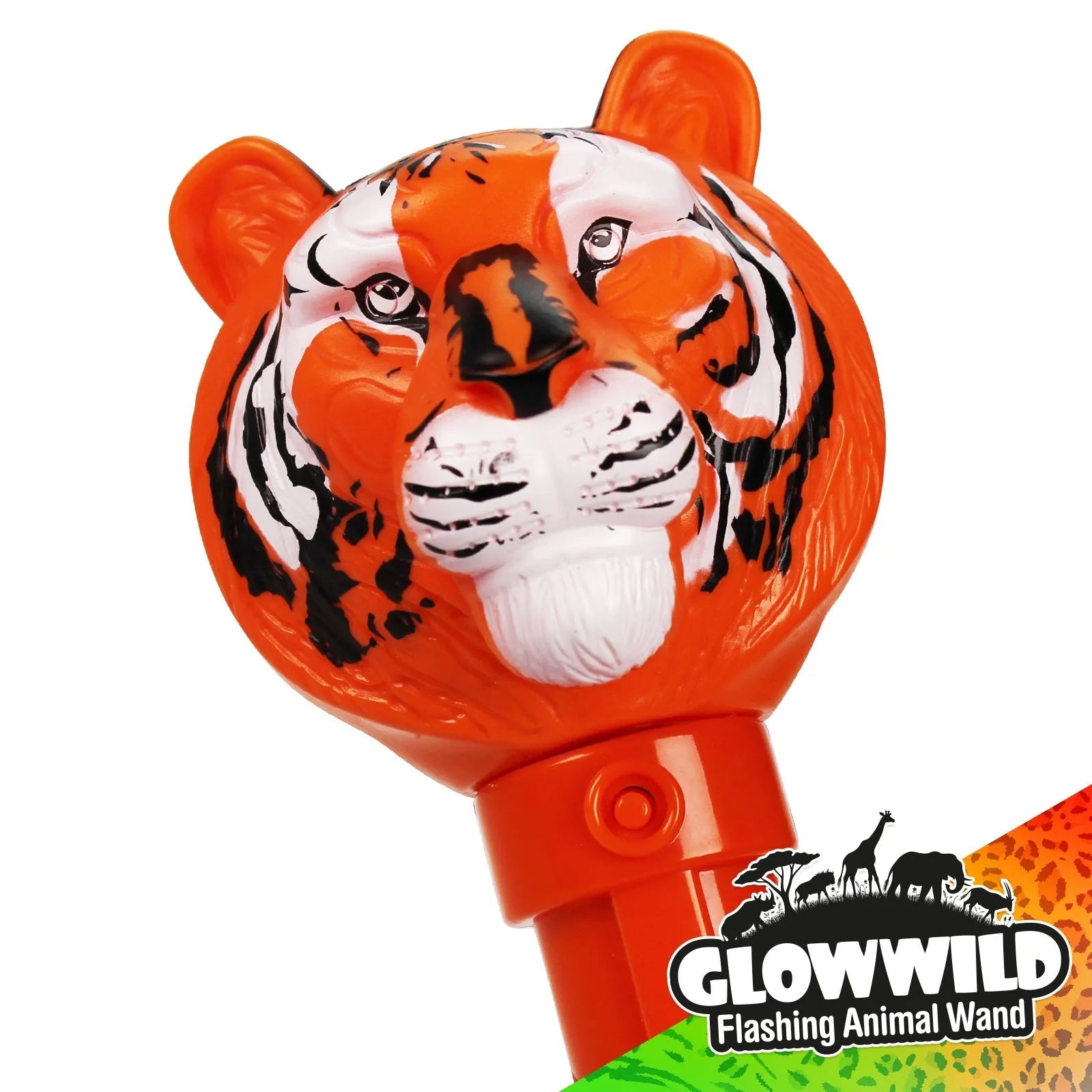 Tiger Mega Light Up Animal Wand 11"-Tiger Mega Light Up Animal Wand 11"