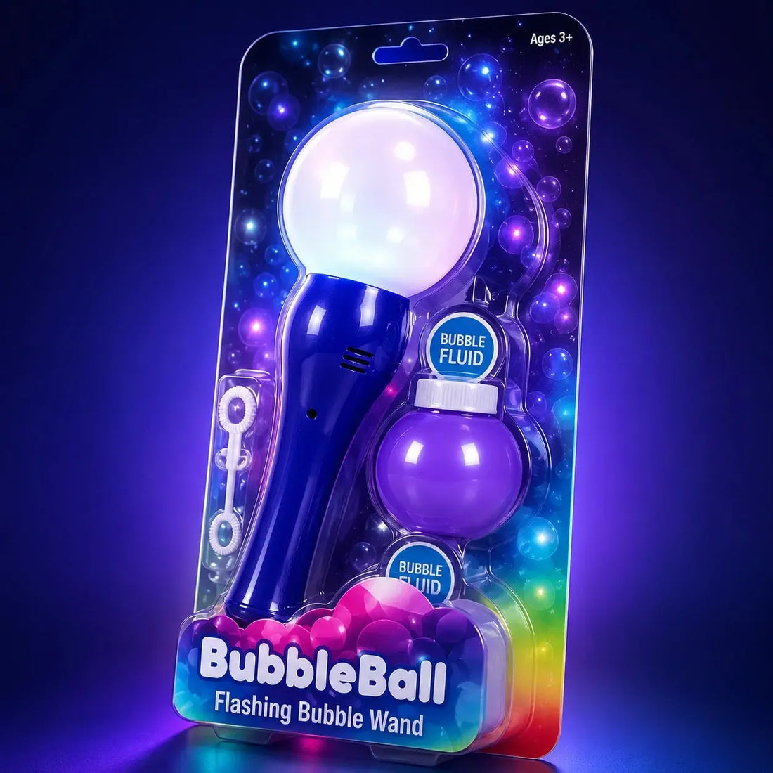 Flashing Bubble Ball Wand-Flashing Bubble Ball Wand