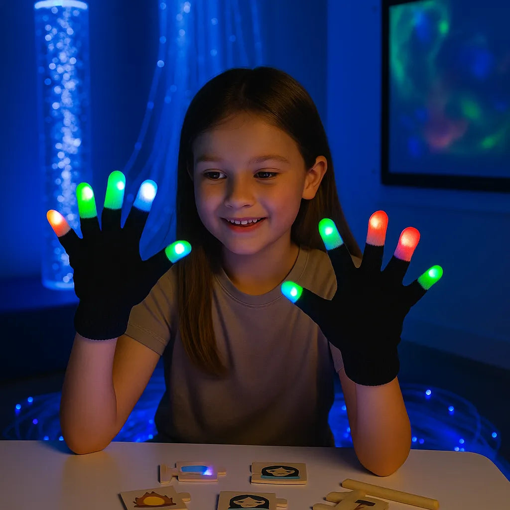Flashing Light Up Gloves-Flashing Light Up Gloves