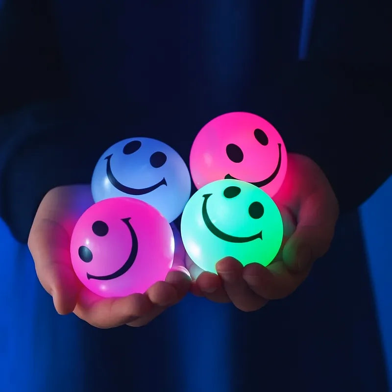Flashing smiley face balls-Flashing smiley face balls