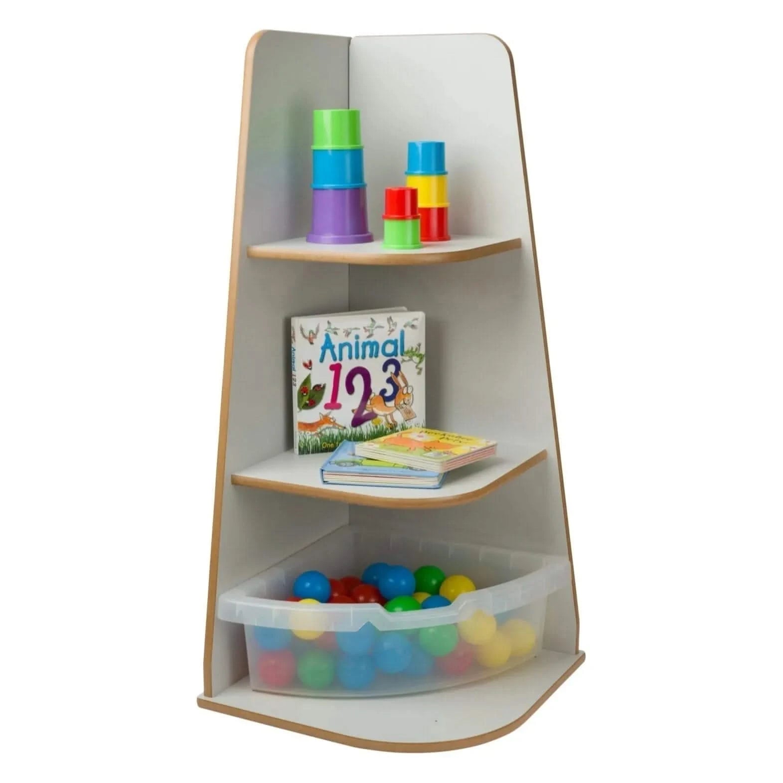 Free Standing Corner Shelf Unit-Free Standing Corner Shelf Unit