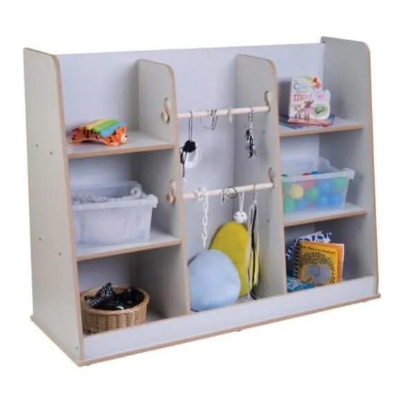 Free Standing Loose Parts Shelf Grey-Free Standing Loose Parts Shelf Grey