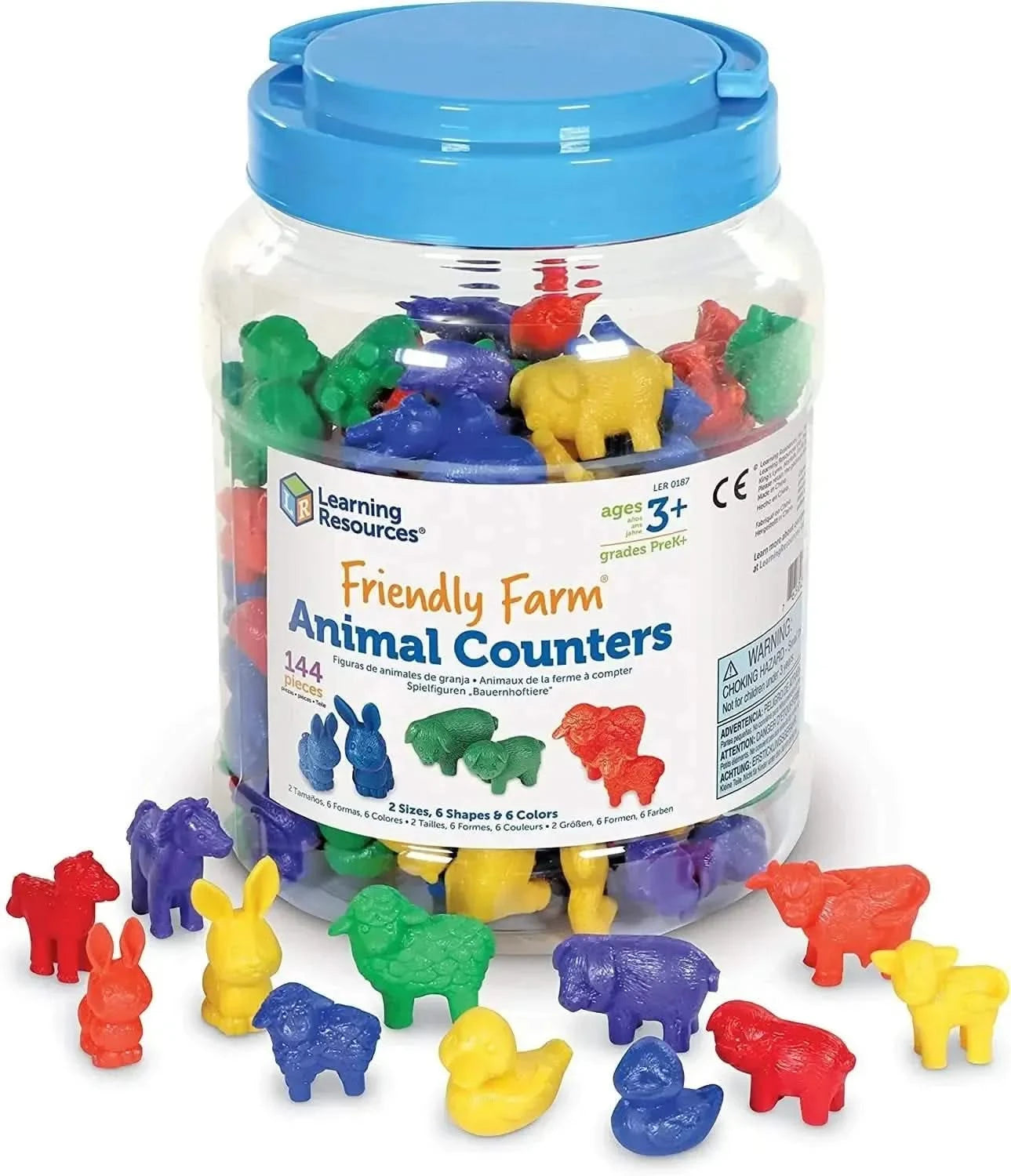 Friendly Farm Animal Counters Set of 144-Friendly Farm Animal Counters Set of 144