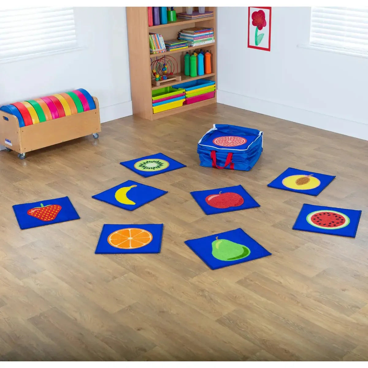 Fruit Mini Placement Carpets with holdall-Fruit Mini Placement Carpets with holdall