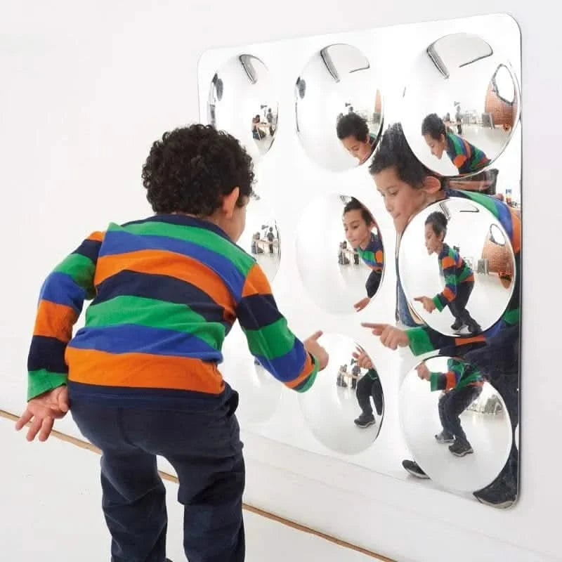 Giant 9 Domed Acrylic Mirror Panel 780mm-Giant 9 Domed Acrylic Mirror Panel 780mm