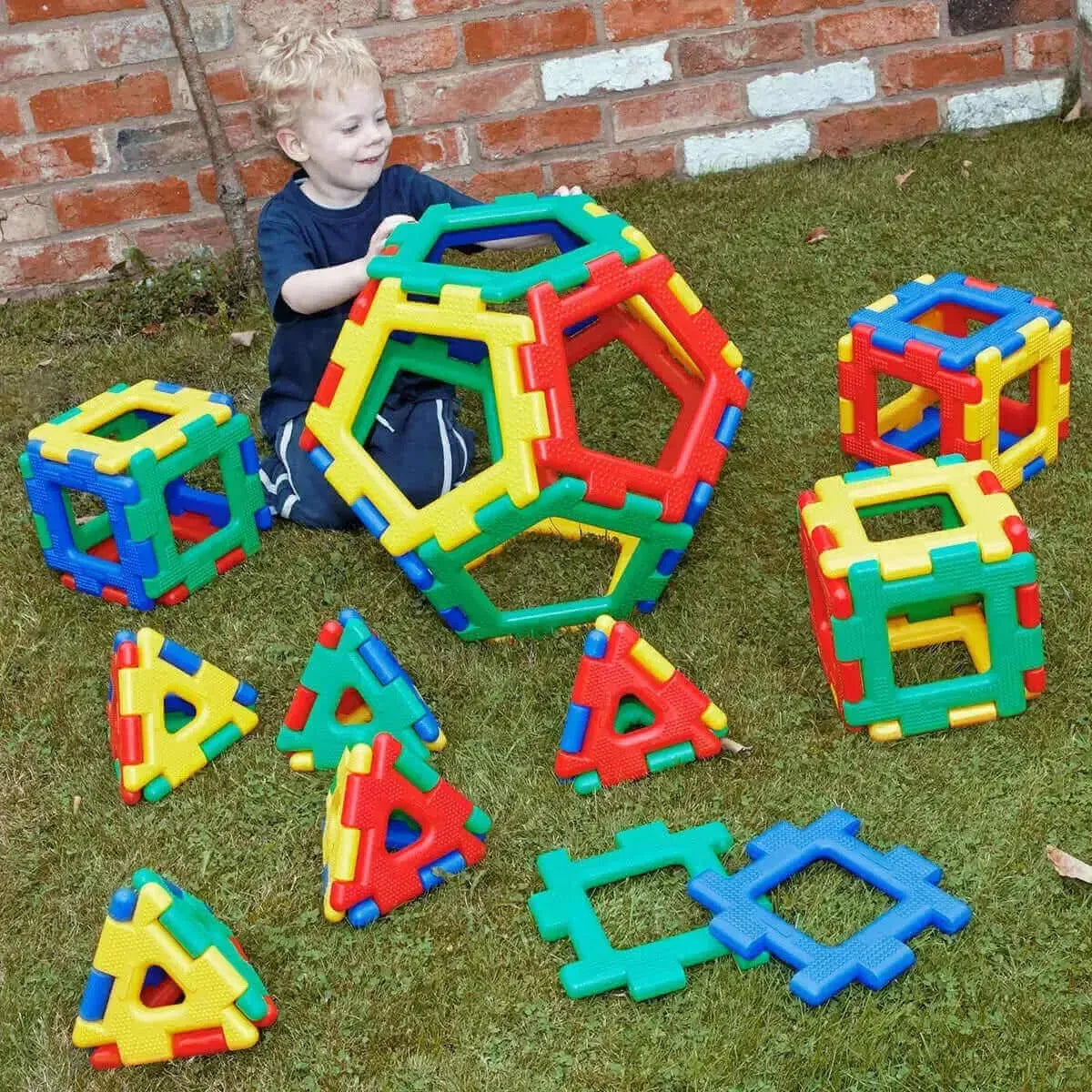 Giant Polydron Platonic Solids Set-Giant Polydron Platonic Solids Set