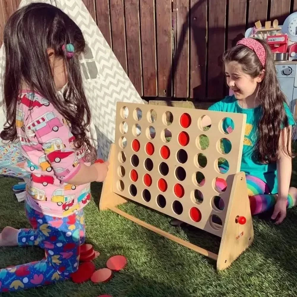 Giant Wooden 4 In A Row-Giant Wooden 4 In A Row