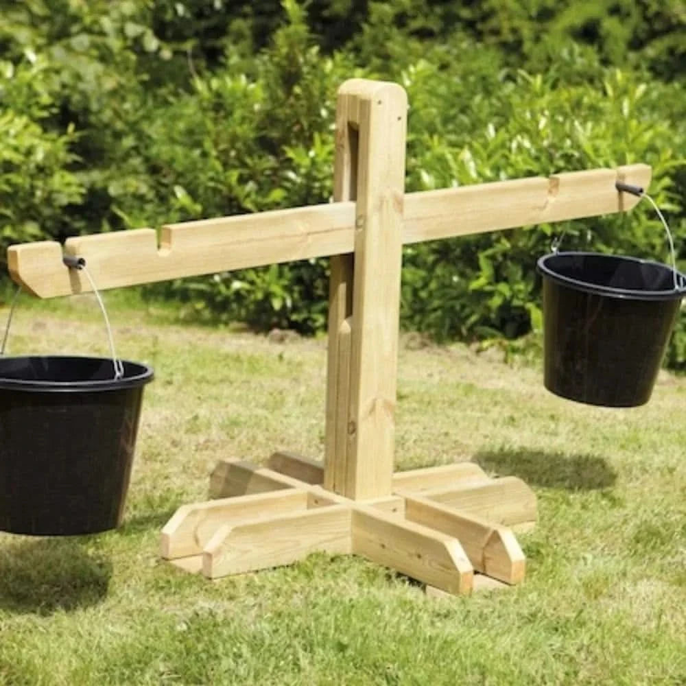 Giant Wooden Outdoor Scales-Giant Wooden Outdoor Scales