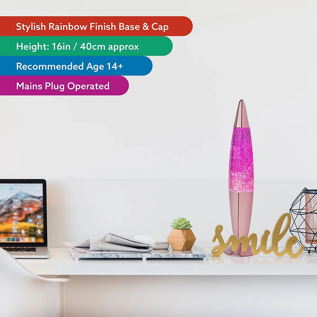 Global Gizmos Purple Chrome Retro Lava Lamp-Global Gizmos Purple Chrome Retro Lava Lamp