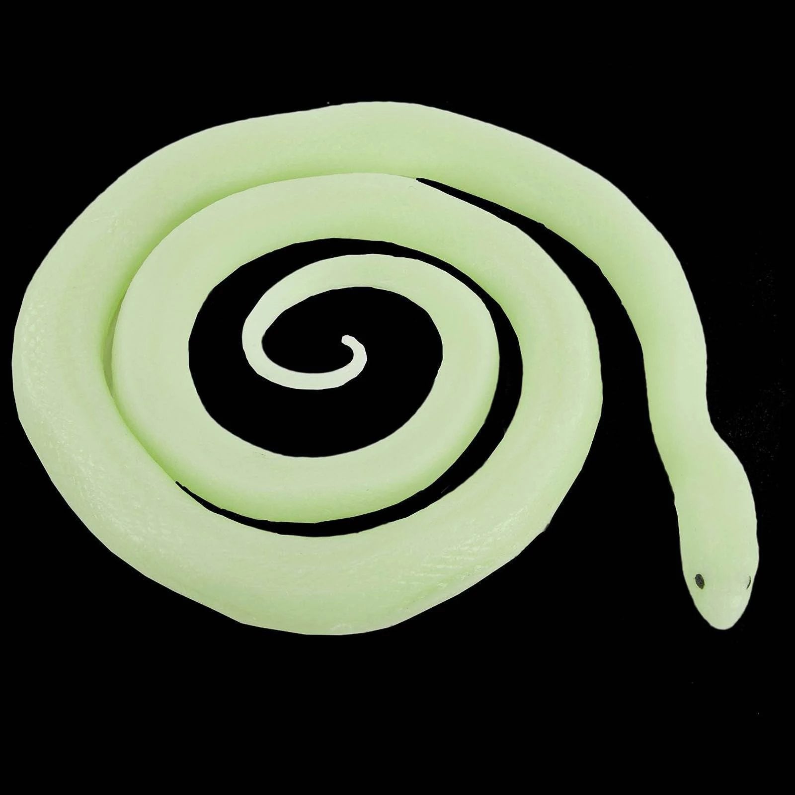 Glow In Dark Snake, The Glow in the Dark Snake is not your ordinary toy. This captivating fidget toy is perfect for kids and even adults who love snakes. With its enchanting glow, it adds a whole new level of fun and excitement to playtime.Made with high-quality materials, the Glow in the Dark Snake is both durable and safe to use. Its tactile surface provides a satisfying texture, making it perfect for sensory play. Plus, its flexible and stretchable design allows for endless possibilities of twisting and 