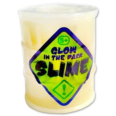 Glow in the dark slime, We'd usually caution you about opening barrels of Glow in the dark slime, but on this occasion we say crack it open! The Glow in the dark slime inside is a familiar pale colour at first, but dim the lights and it glows bright green and even shines through the barrel. The Glow in the dark slime is a new take on an old favourite that's fun at parties or even just left on a desk. And we're 99% sure that it isn't radioactive. Slime that glows in the dark Absorbs light from any source Dru
