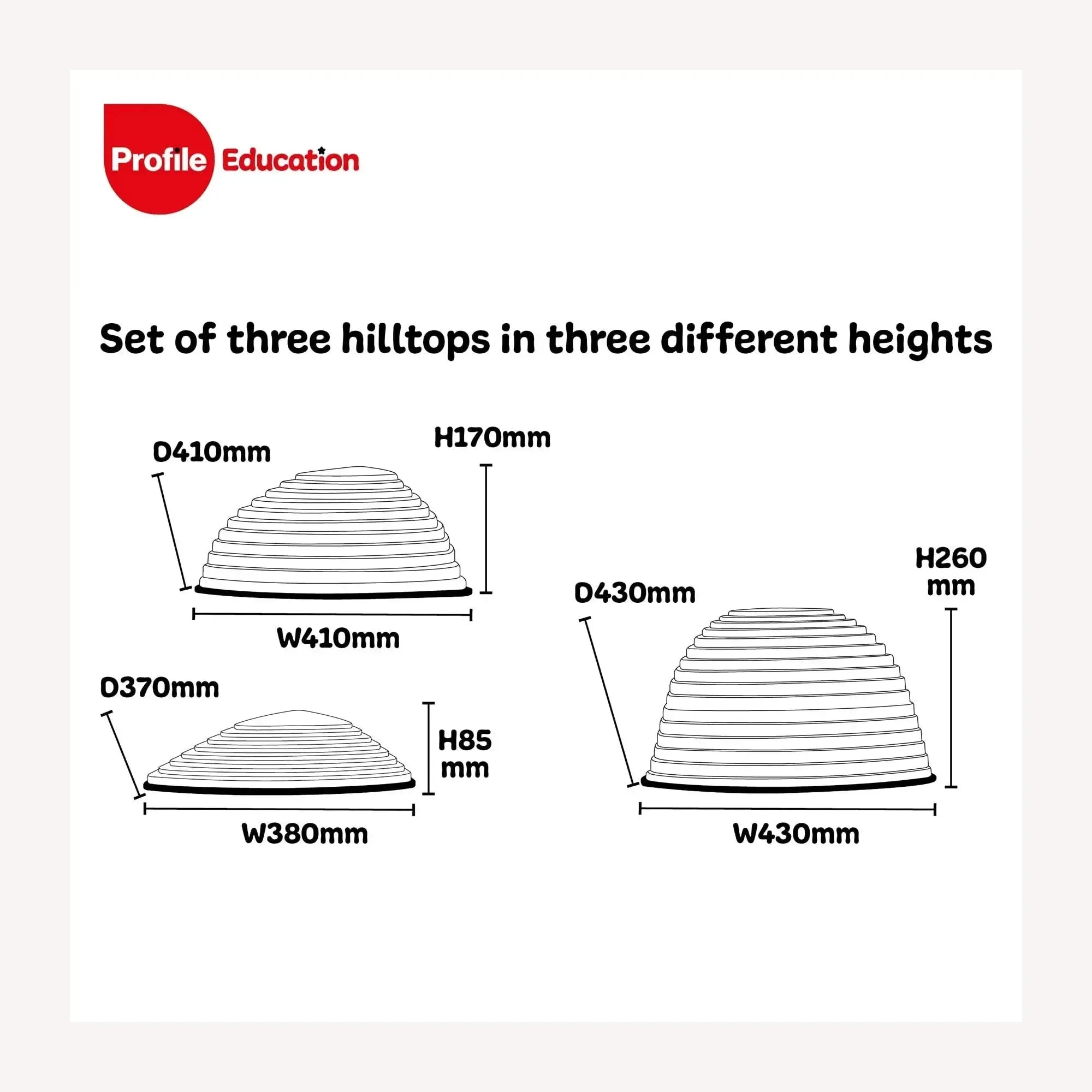 Gonge Nordic Hill Tops -Set of 3-Gonge Nordic Hill Tops -Set of 3