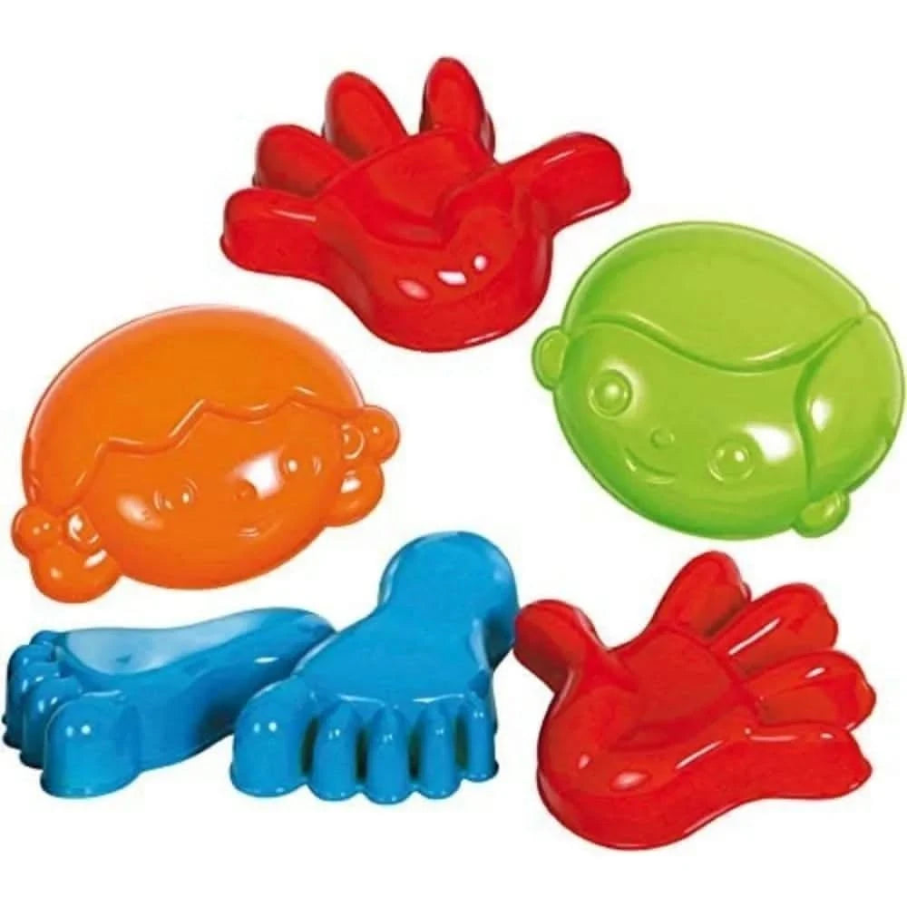 Gowi Toys Sand Moulds Children Happy Faces, Hands and Feet-Gowi Toys Sand Moulds Children Happy Faces, Hands and Feet