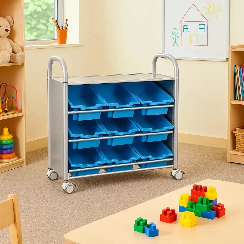 Gratnells Callero Storage 9 Slanted Trays-Gratnells Callero Storage 9 Slanted Trays