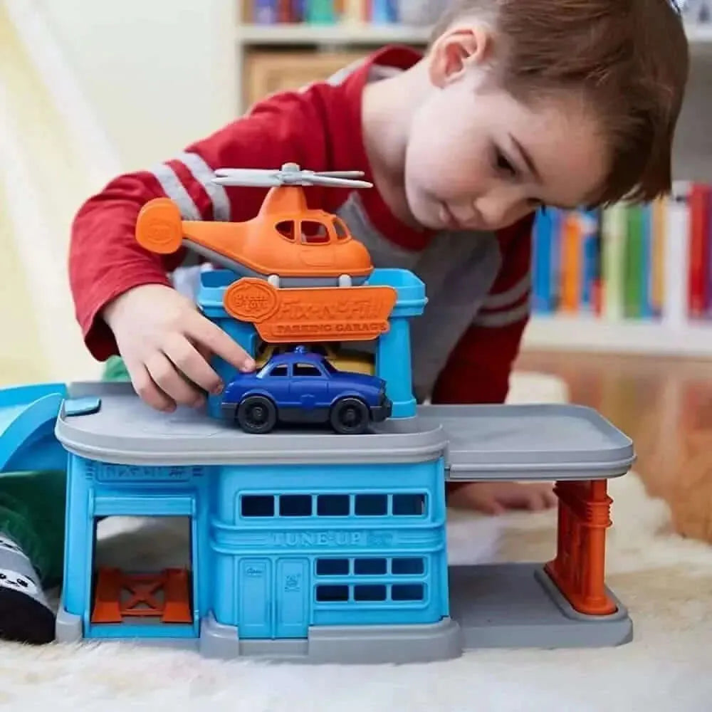 Green Toys Parking Garage-Green Toys Parking Garage
