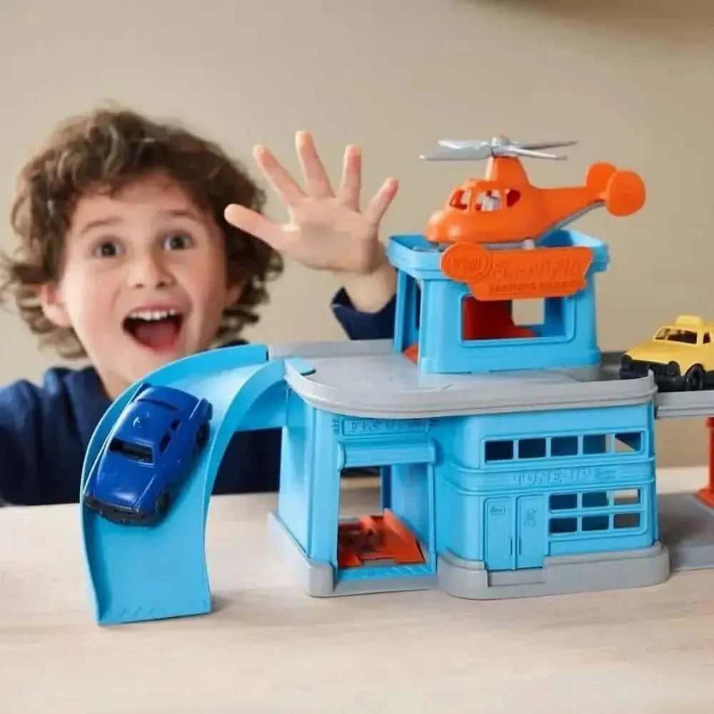 Green Toys Parking Garage-Green Toys Parking Garage