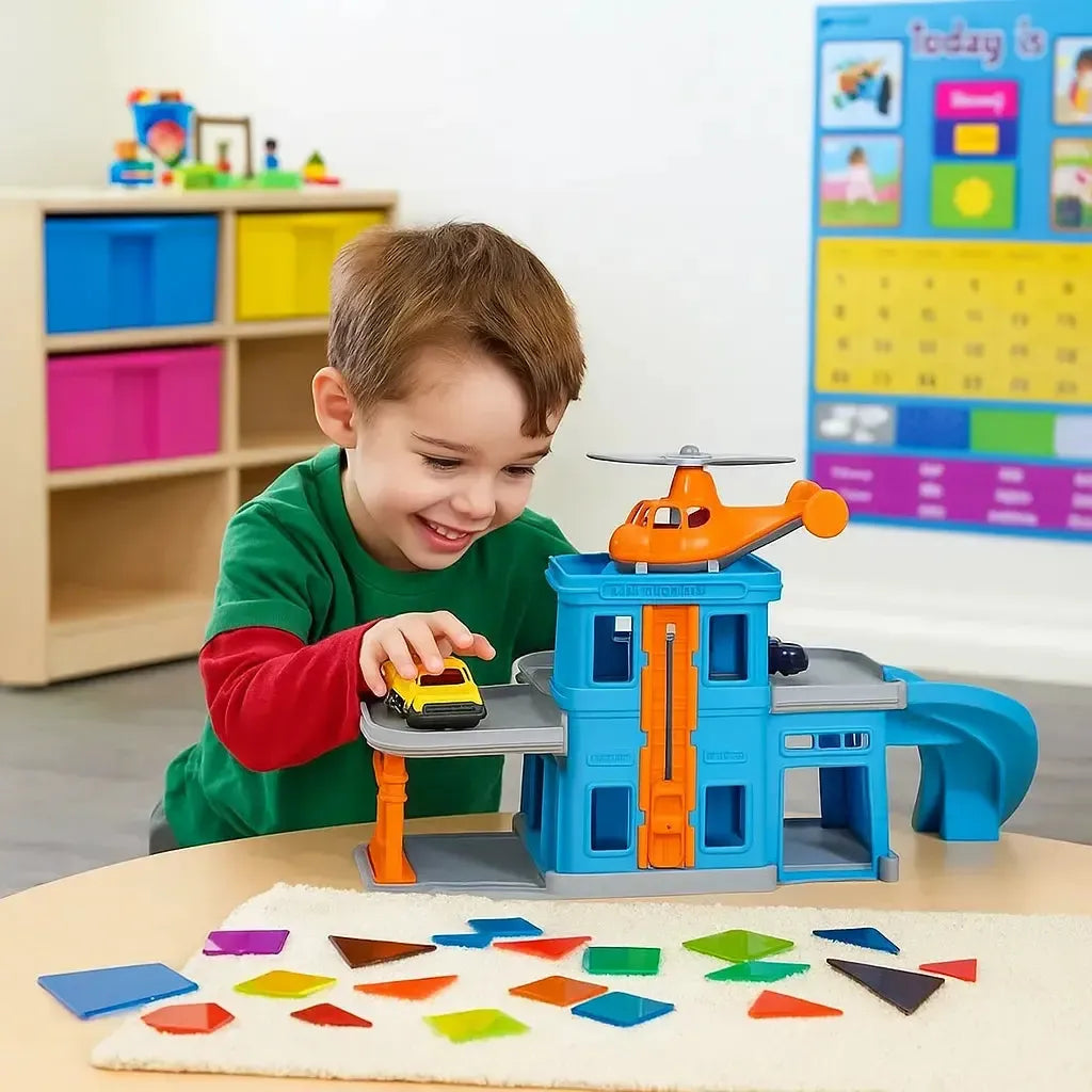 Green Toys Parking Garage-Green Toys Parking Garage