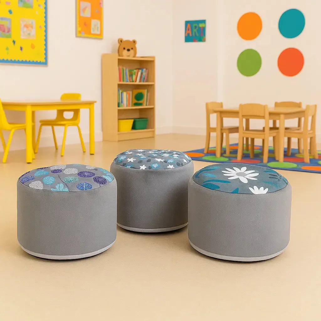 Grey Beany Buffet Set of 3-Grey Beany Buffet Set of 3