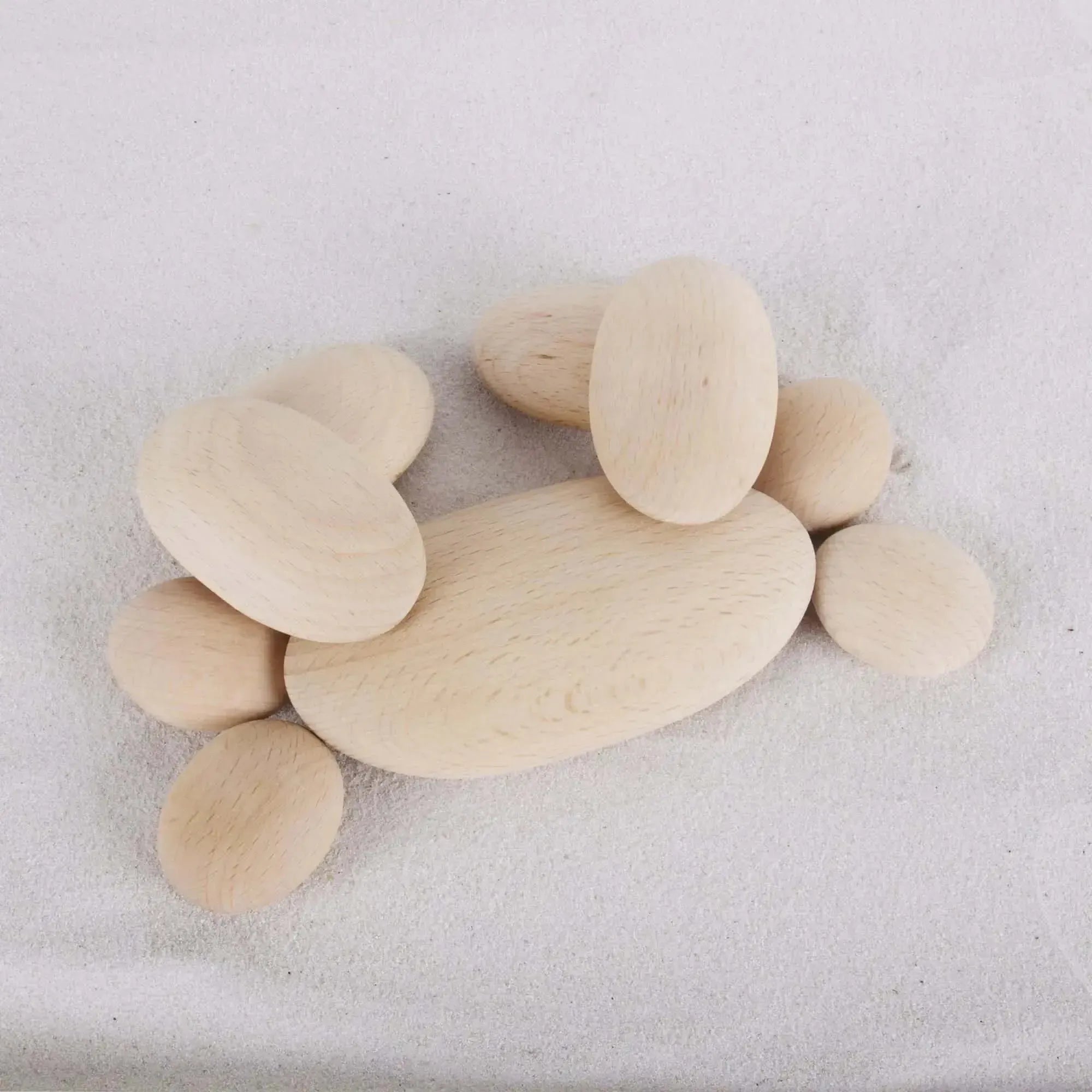 Guidecraft Wood Stackers River Stones-Guidecraft Wood Stackers River Stones