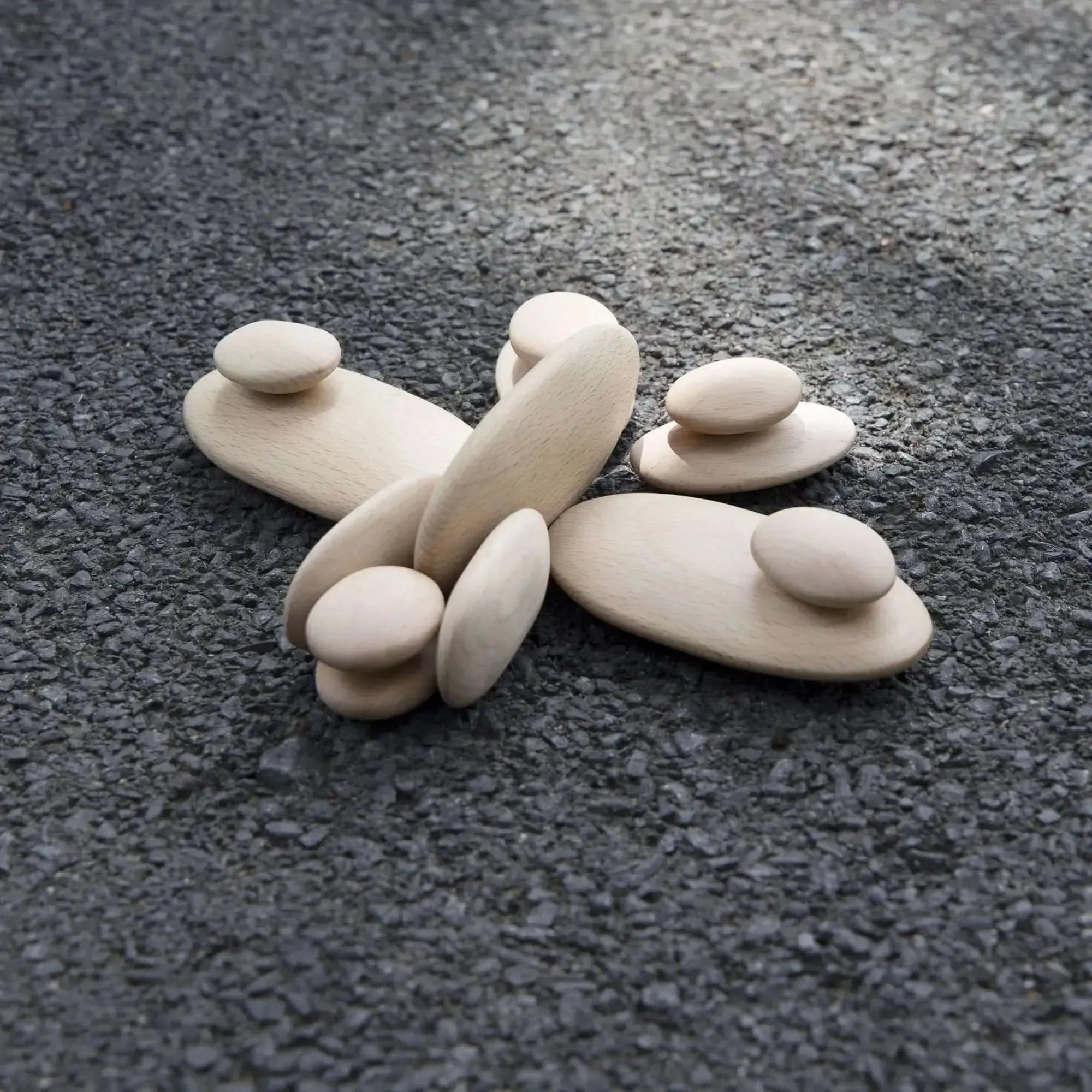 Guidecraft Wood Stackers River Stones-Guidecraft Wood Stackers River Stones
