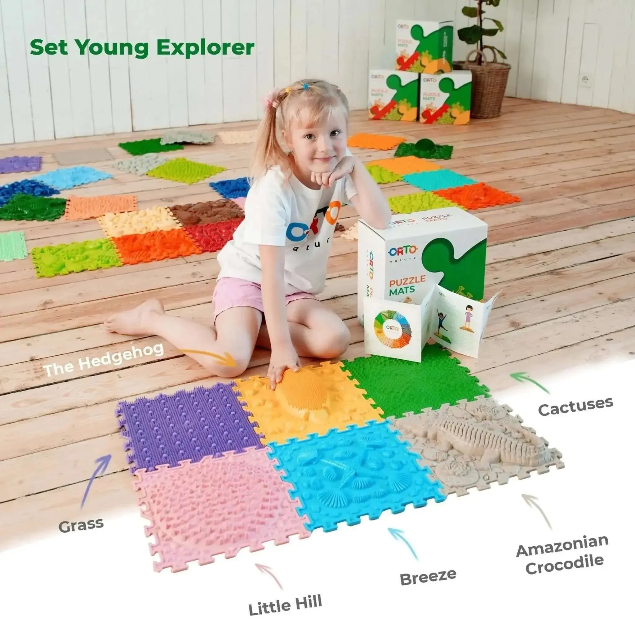 Happy Play Feet Nature Young Explorer Mats-Happy Play Feet Nature Young Explorer Mats