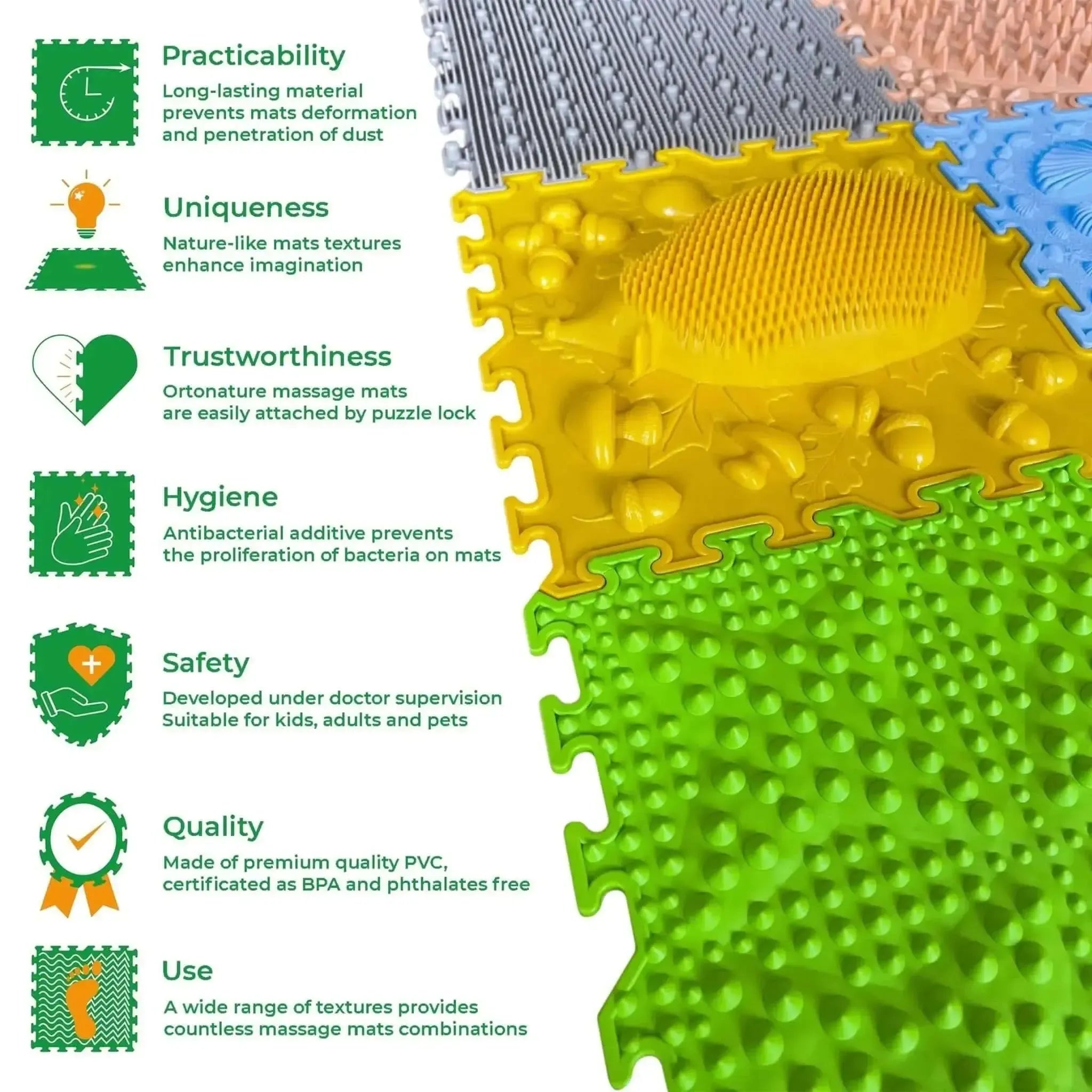 Happy Play Feet Nature Young Explorer Mats-Happy Play Feet Nature Young Explorer Mats