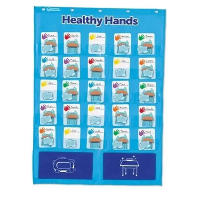 Healthy Hands Pocket Chart-Healthy Hands Pocket Chart