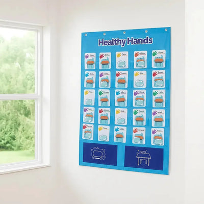Healthy Hands Pocket Chart-Healthy Hands Pocket Chart