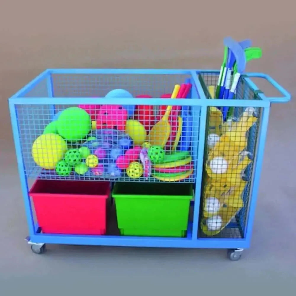 Heavy Duty Sports Storage Trolley-Heavy Duty Sports Storage Trolley