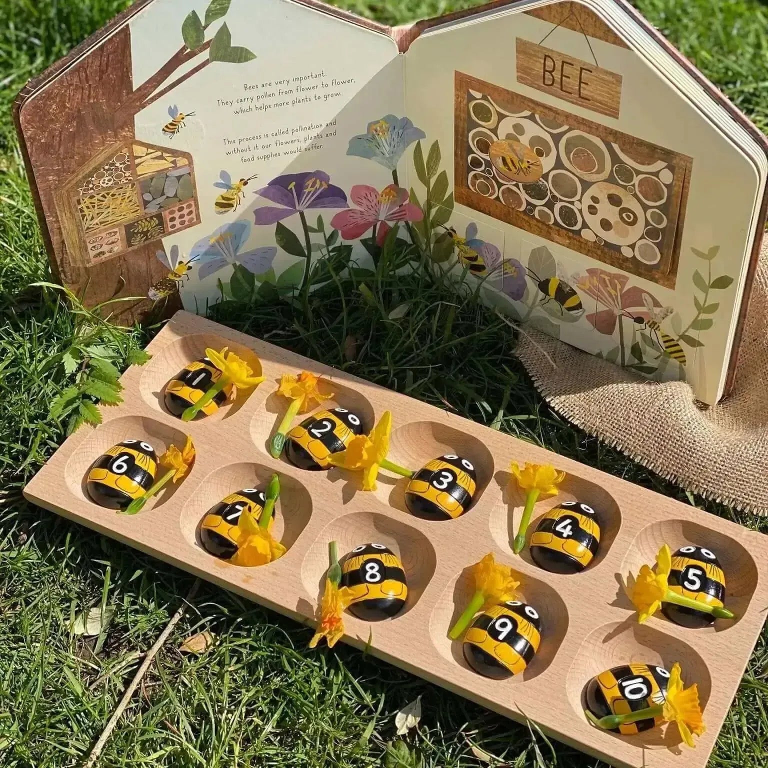 Honey Bee Number Stones-Honey Bee Number Stones