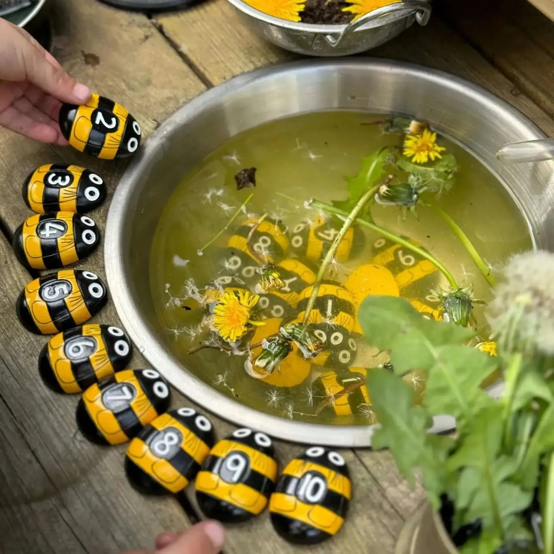 Honey Bee Number Stones-Honey Bee Number Stones