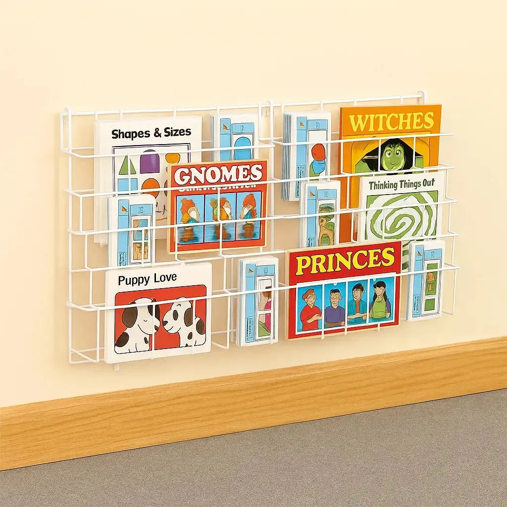 Horizontal Wall Big Book Rack (3 Deep Shelves)-Horizontal Wall Big Book Rack (3 Deep Shelves)