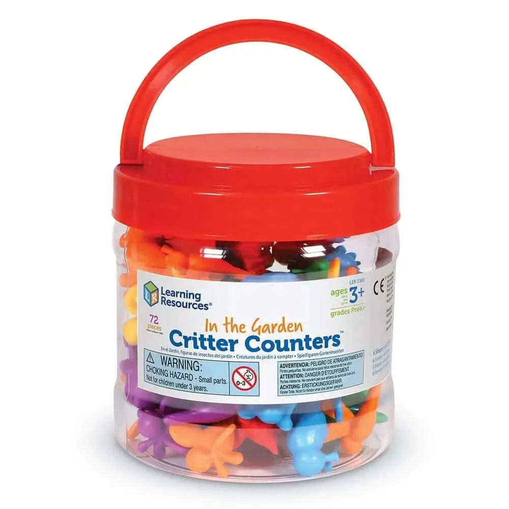 In the Garden Bug Counters Set of 72-In the Garden Bug Counters Set of 72