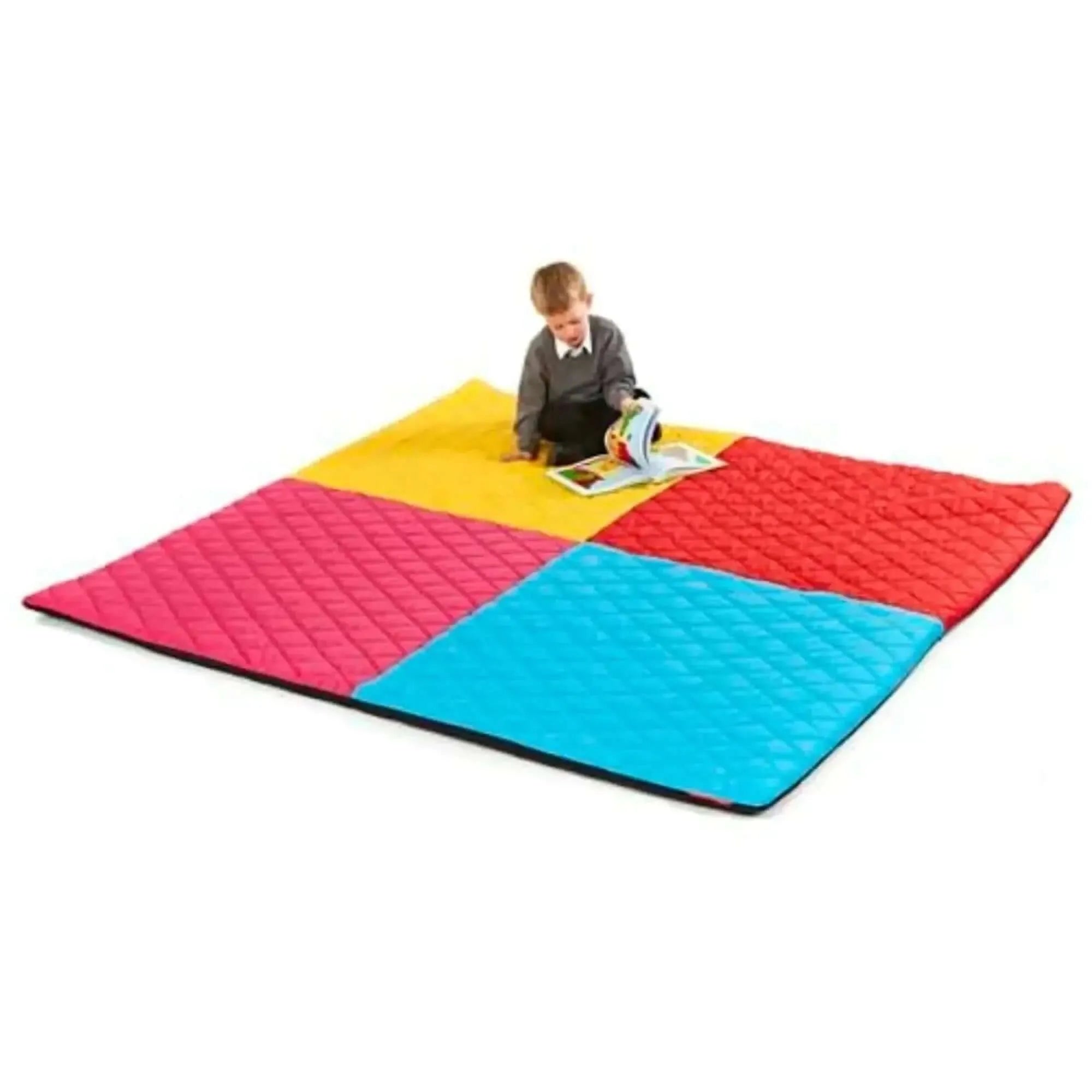 Indoor and Outdoor Large Quilted Harlequin Mat 2000 x 2000mm-Indoor and Outdoor Large Quilted Harlequin Mat 2000 x 2000mm