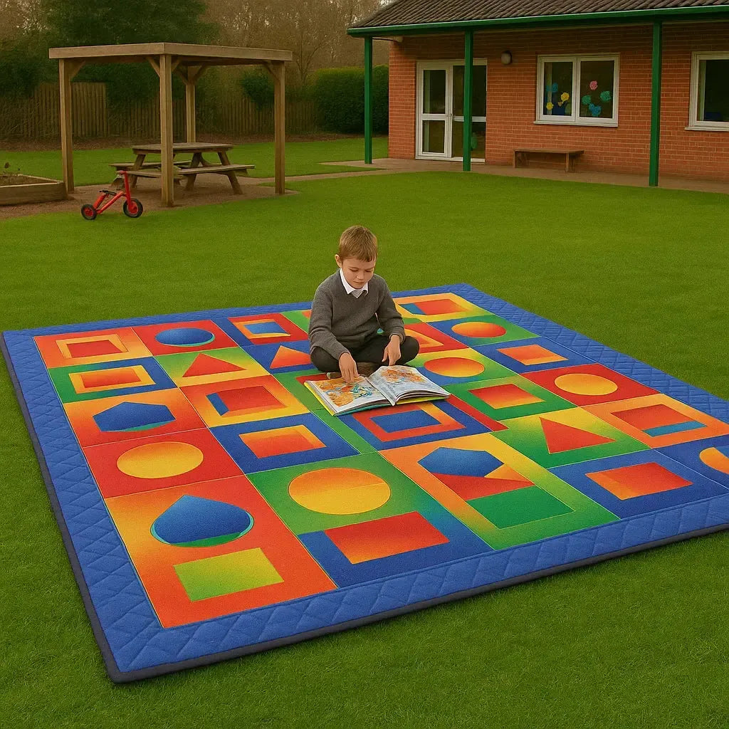 Indoor Outdoor Geometric Mat 3000 x 3000mm-Indoor Outdoor Geometric Mat 3000 x 3000mm