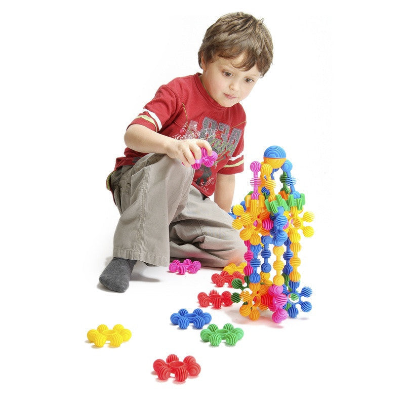 Interstar Rings 80 Pieces, The Interstar Rings 80 piece set is a delightful construction toy that encourages young imaginations to soar. These vibrant and tactile linking rings are specifically designed for little hands, making them easy to hold and connect. With a wide range of colors and endless building possibilities, this versatile sensory toy offers toddlers a world of educational and imaginative play. Interstar Rings 80 Pieces Features: Vibrant Colors: The Interstar Rings come in a variety of eye-catc