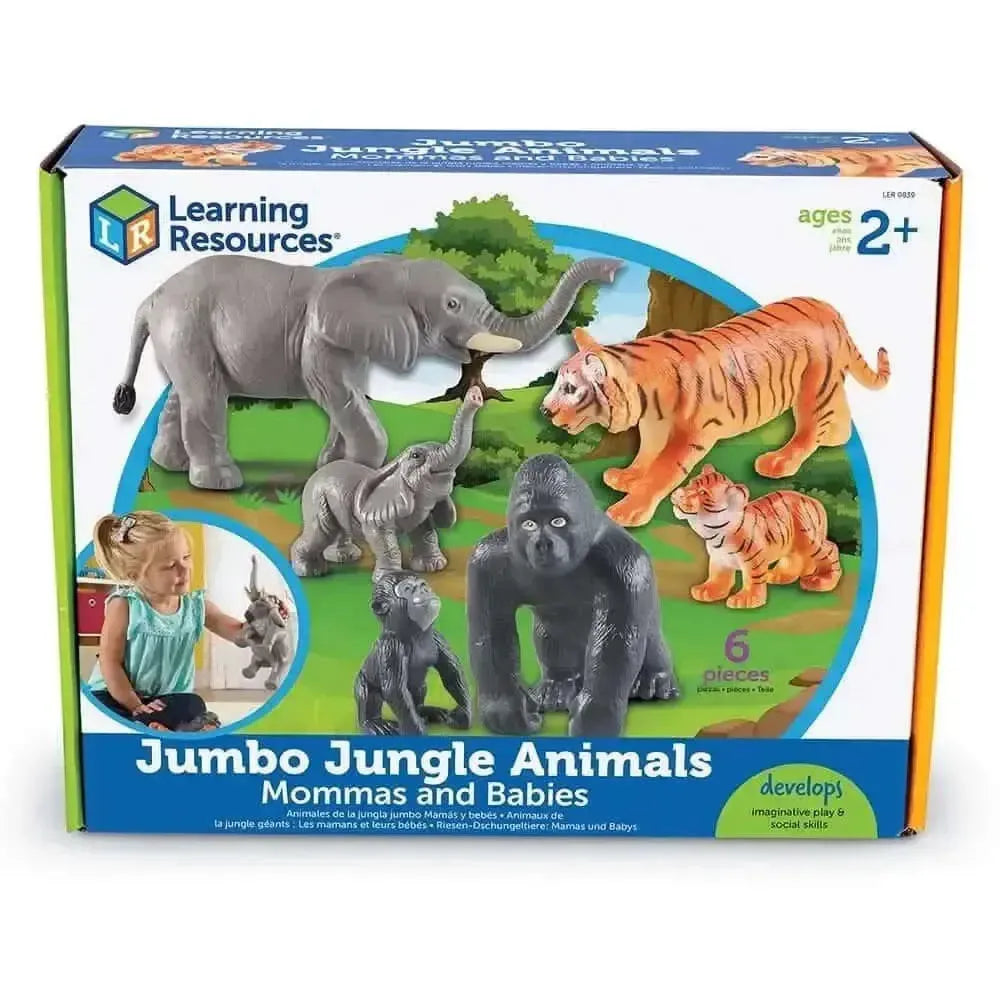 Jumbo Jungle Animals Mommas & Babies-Jumbo Jungle Animals Mommas & Babies